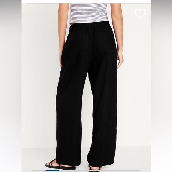 Old Navy High Wasted Linen Wide leg Pants - Picture 3 of 6